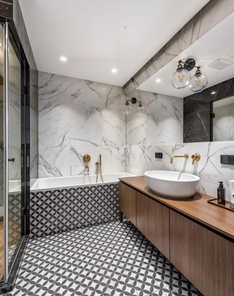 Salle de bain graphique