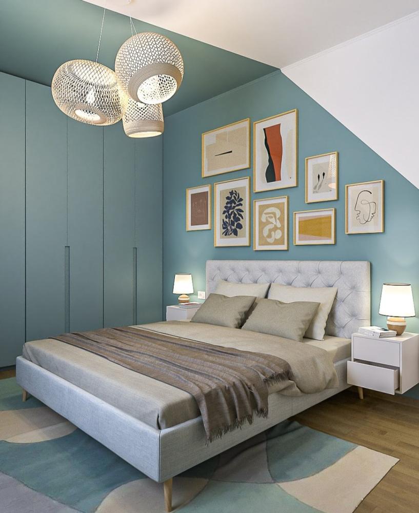 Peinture bleue